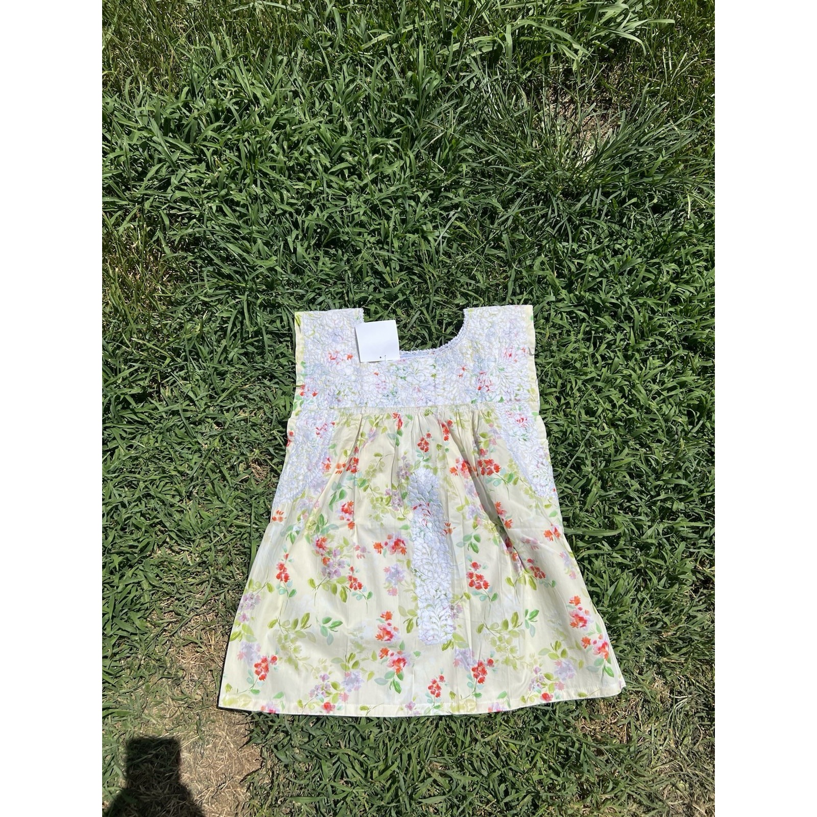 Mi Golondrina Arroyo De Flores Blouse Floral Womens Medium Brand New